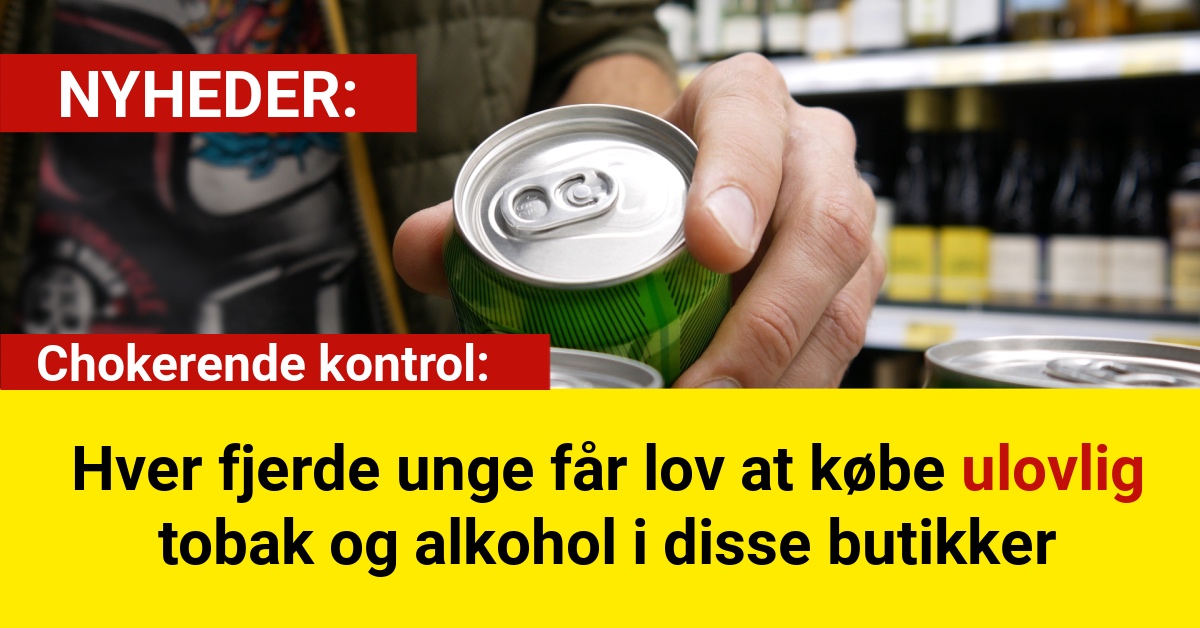 Hver fjerde unge får lov at købe ulovlig tobak og alkohol i disse butikker