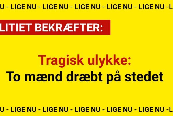 Tragisk ulykke: To mænd dræbt på stedet