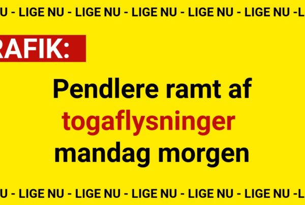 Pendlere ramt af togaflysninger mandag morgen