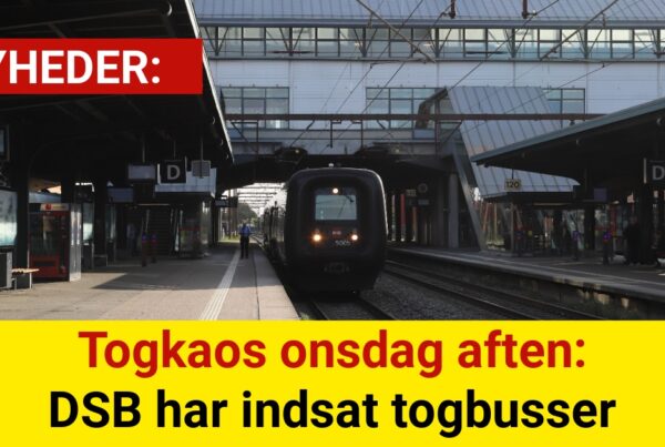 Togkaos onsdag aften: DSB har indsat togbusser