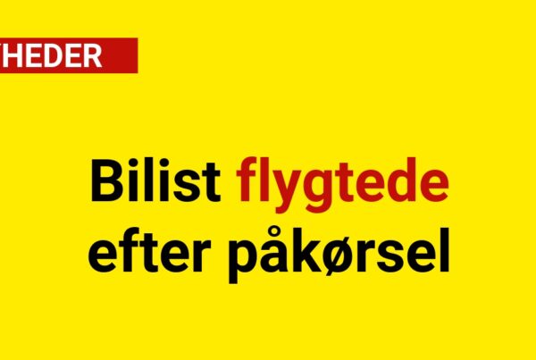 Bilist flygtede efter påkørsel