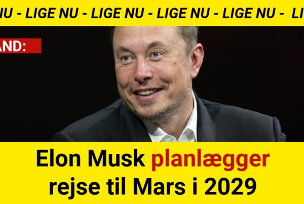 Elon Musk planlægger rejse til Mars i 2029