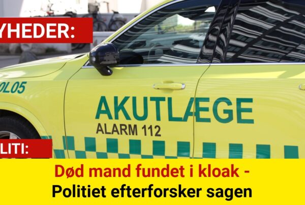 Død mand fundet i kloak - Politiet efterforsker sagen