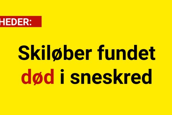 Skiløber fundet død i sneskred