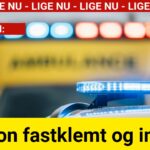 Alvorligt uheld: Person fastklemt og indlagt