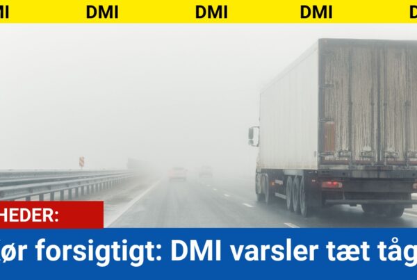 Kør forsigtigt: DMI varsler tæt tåge