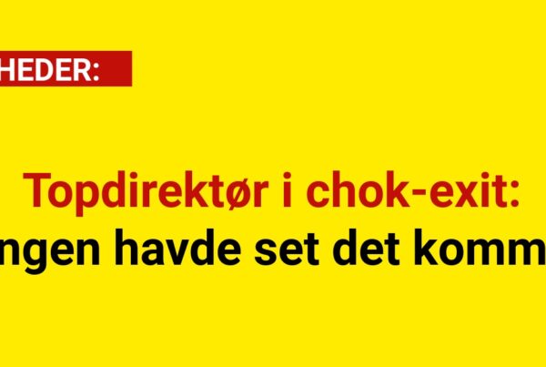 Topdirektør i chok-exit – ingen havde set det komme