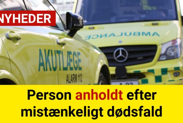 Person anholdt efter mistænkeligt dødsfald