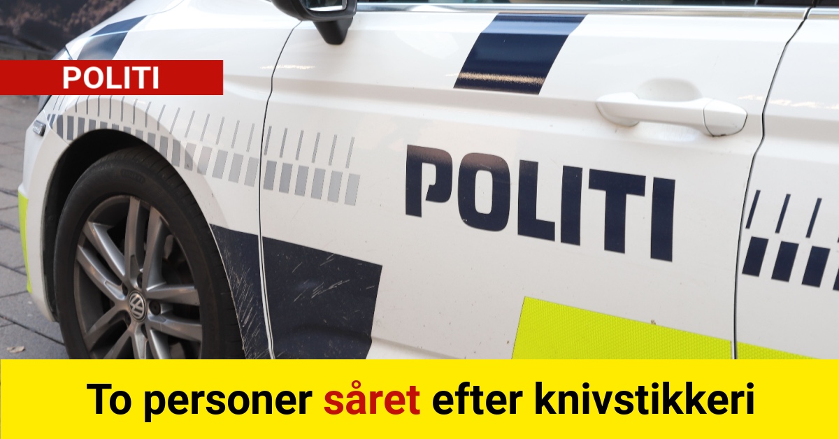 To personer såret efter knivstikkeri