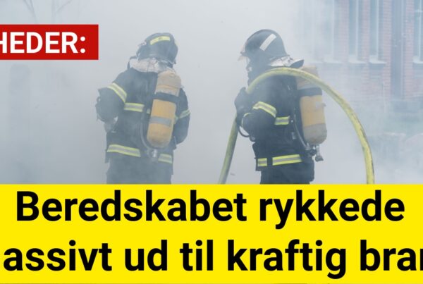 Beredskabet rykkede massivt ud til kraftig brand