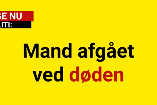 Mand afgået ved døden