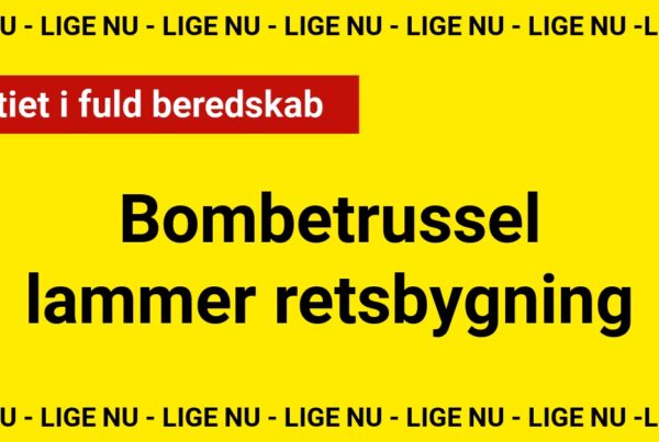 Bombetrussel lammer retsbygning: Politiet i fuld beredskab