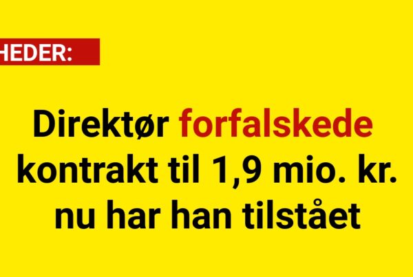 Sportsdirektør forfalskede kontrakt til 1,9 mio. kr. – nu har han tilstået