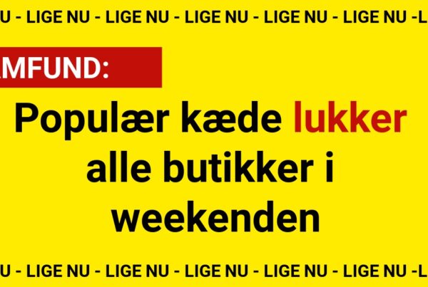 Populær kæde lukker alle butikker i weekenden