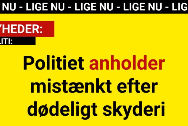 Politiet anholder mistænkt efter dødeligt skyderi