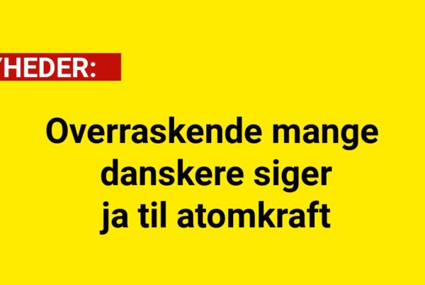 Overraskende mange danskere siger ja til atomkraft