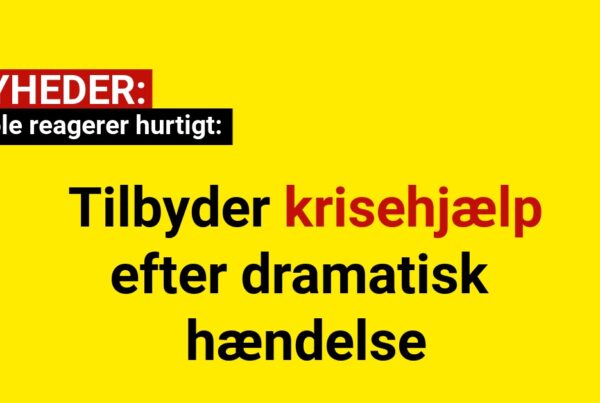 Skole reagerer hurtigt: Tilbyder krisehjælp efter dramatisk hændelse