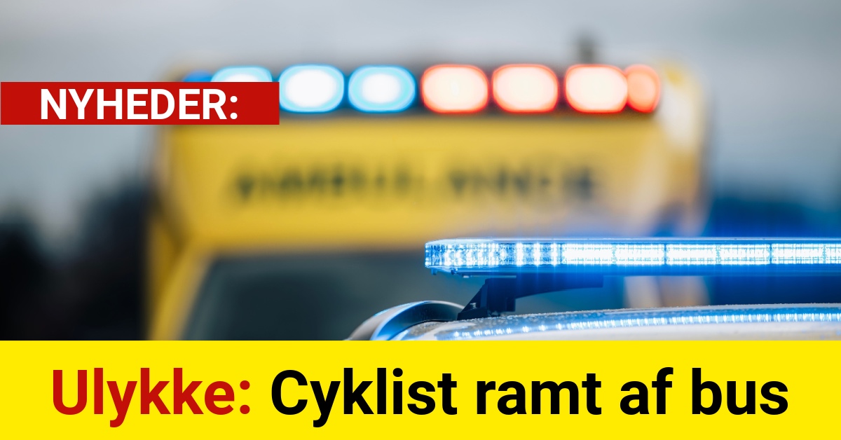 Ulykke: Cyklist ramt af bus