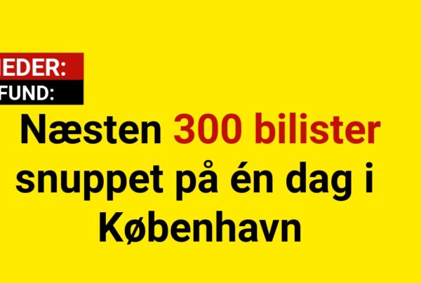 Næsten 300 bilister snuppet på én dag i København