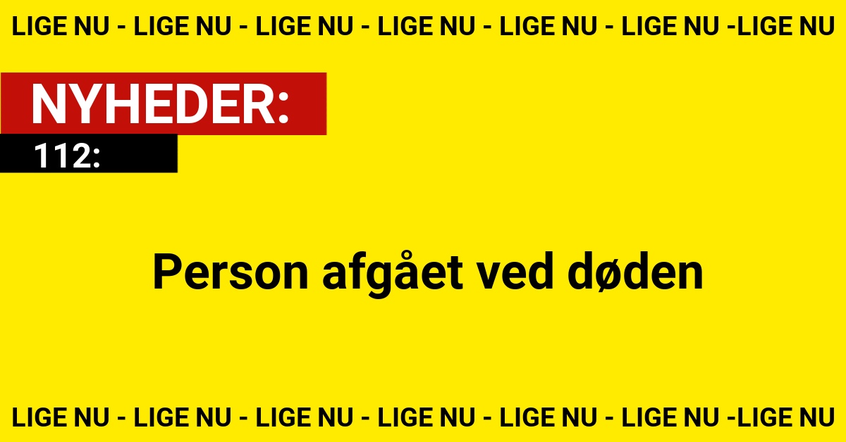 Person afgået ved døden