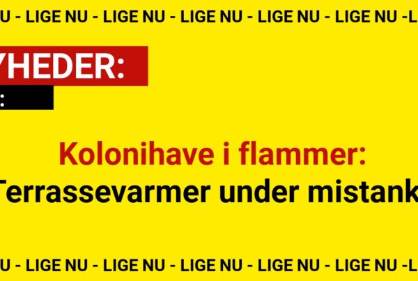 Kolonihave i flammer: Terrassevarmer under mistanke