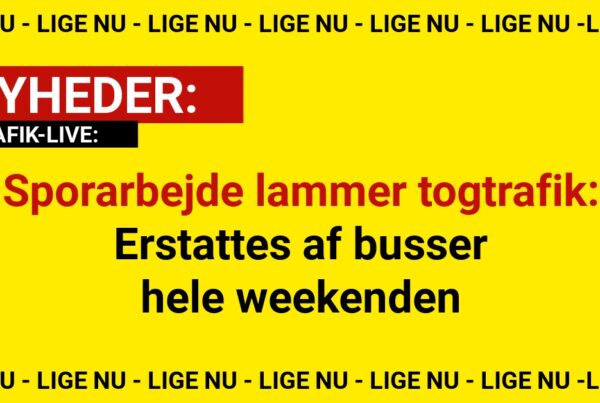 Sporarbejde lammer togtrafik: Erstattes af busser hele weekenden