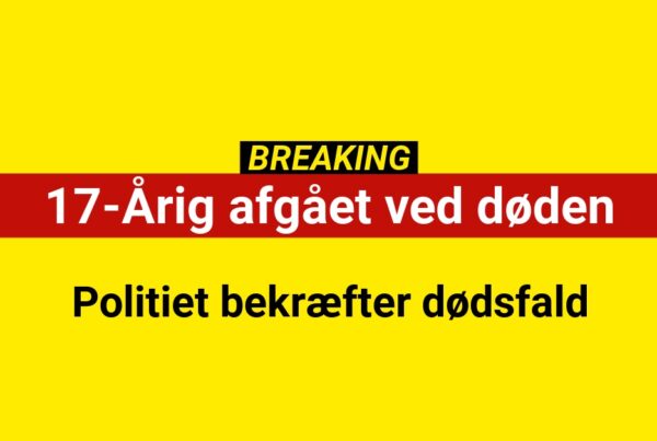 17-Årig afgået ved døden