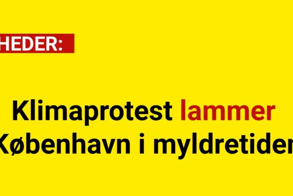 Klimaprotest lammer København i myldretiden