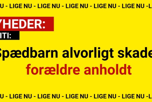 Spædbarn alvorligt skadet – forældre anholdt