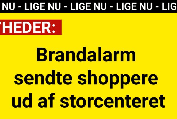 Brandalarm sendte shoppere ud af storcenteret