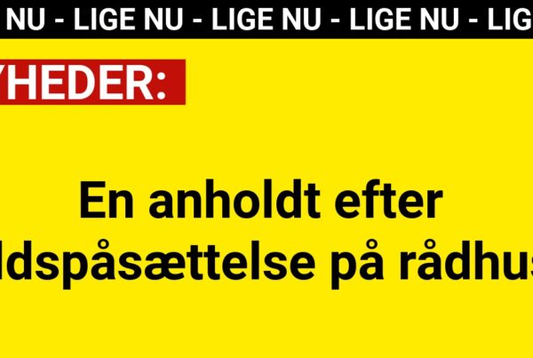 En anholdt efter ildspåsættelse på rådhus