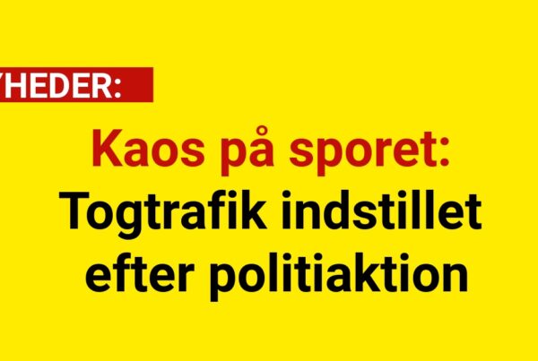 Kaos på sporet: Togtrafik indstillet efter politiaktion