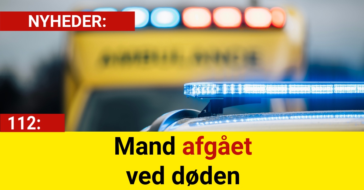 Mand afgået ved døden
