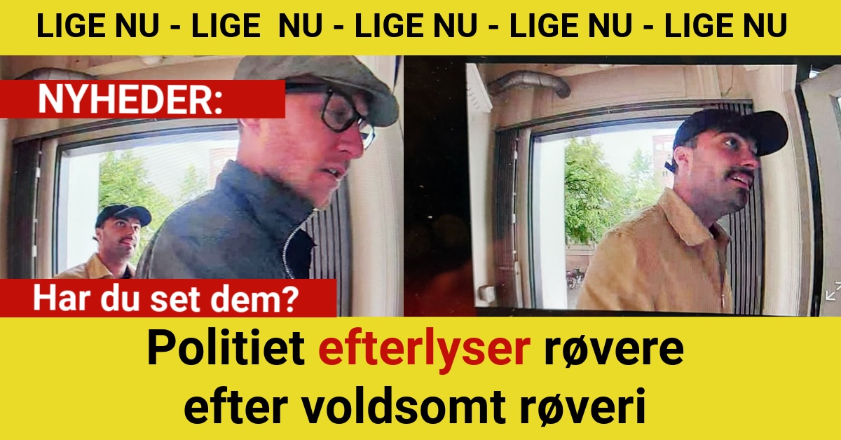 Har du set dem? Politiet efterlyser røvere efter voldsomt røveri