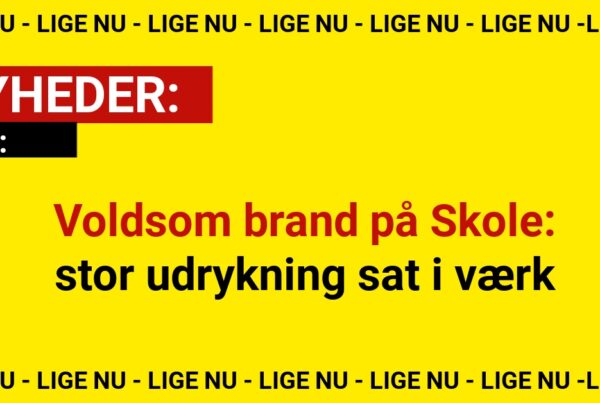 Voldsom brand på Skole – stor udrykning sat i værk