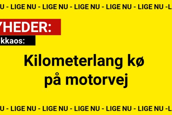 Trafikkaos: Kilometerlang kø på motorvej