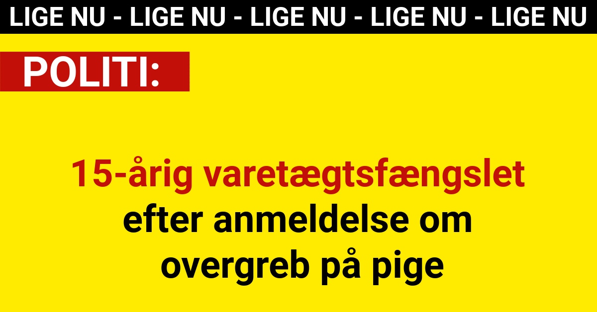 15-årig varetægtsfængslet efter anmeldelse om overgreb på pige