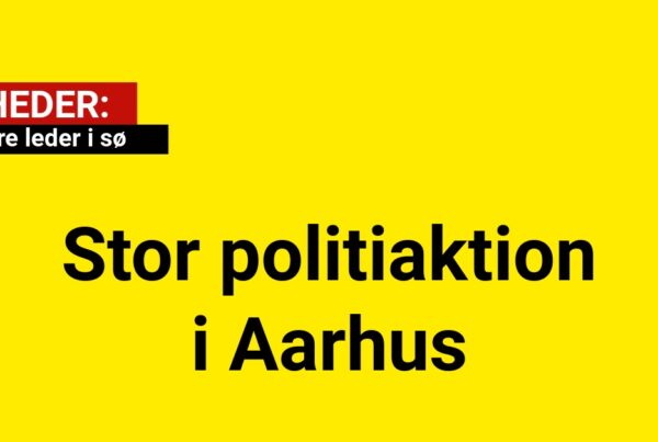 Stor politiaktion i Aarhus: Dykkere leder i sø