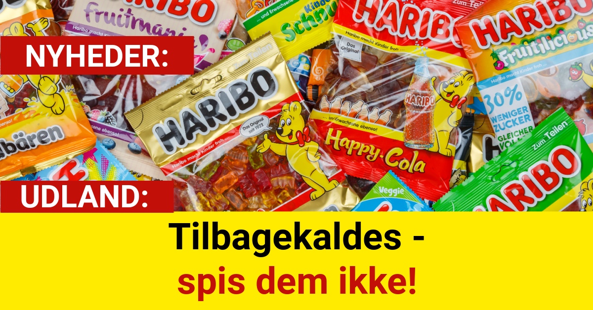 Haribo tilbagekalder slikposer efter fund af cannabis