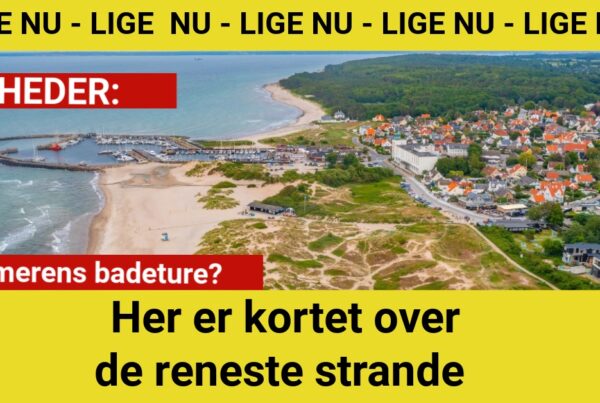 Sommerens badeture? Her er kortet over de reneste strande