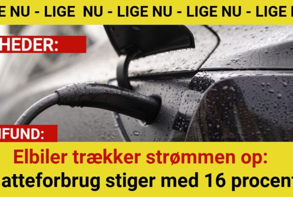 Elbiler trækker strømmen op: Natteforbrug stiger med 16 procent