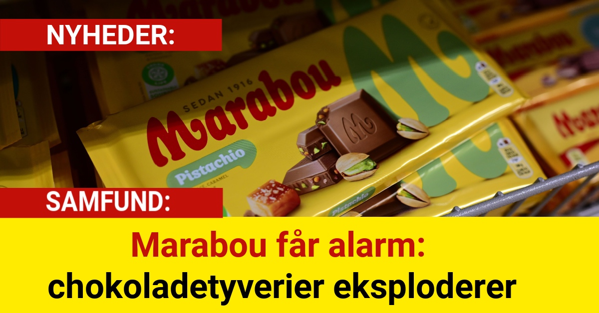 Marabou får alarm – chokoladetyverier eksploderer