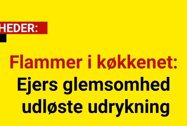 Flammer i køkkenet: Ejers glemsomhed udløste udrykning