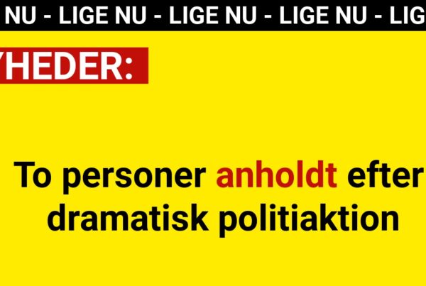 To personer anholdt efter dramatisk politiaktion