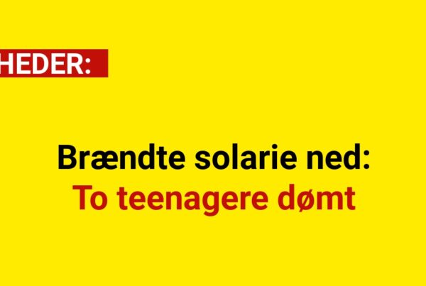 Brændte solarie ned: To teenagere dømt