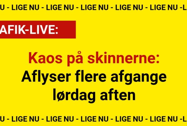 Kaos på skinnerne: Aflyser flere afgange lørdag aften