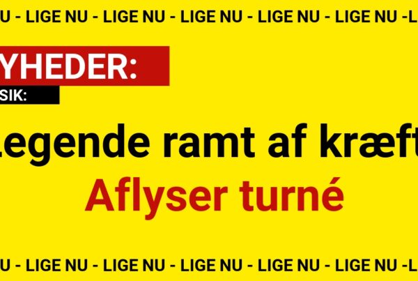 Legende ramt af kræft: Aflyser turné