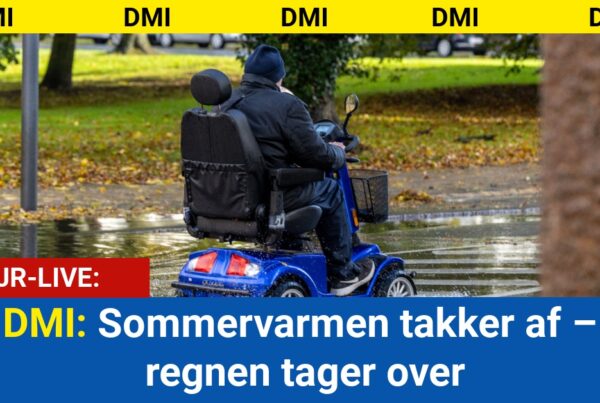 DMI: Sommervarmen takker af – regnen tager over