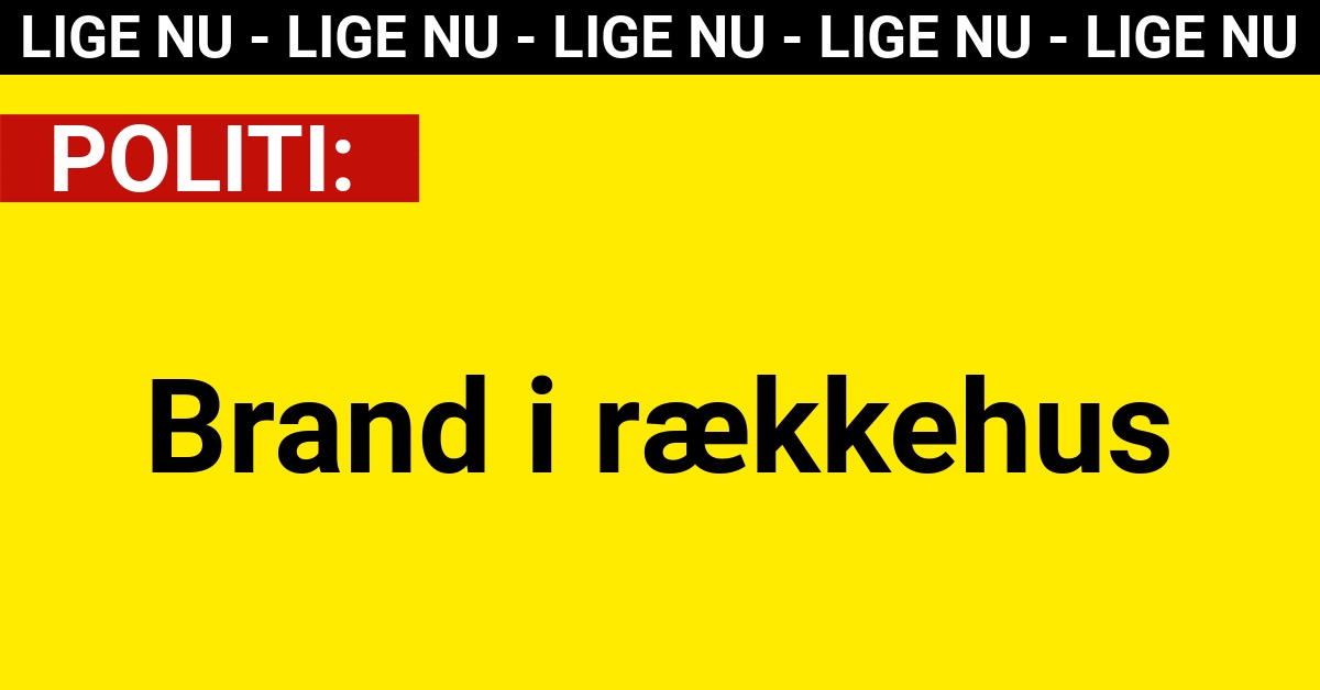 Brand i rækkehus
