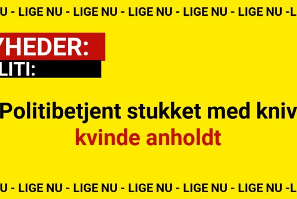 Politibetjent stukket med kniv – kvinde anholdt